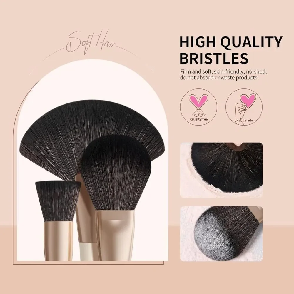Docolor 30Pcs Professional Premium Synthetic Kabuki Makeup Brushes